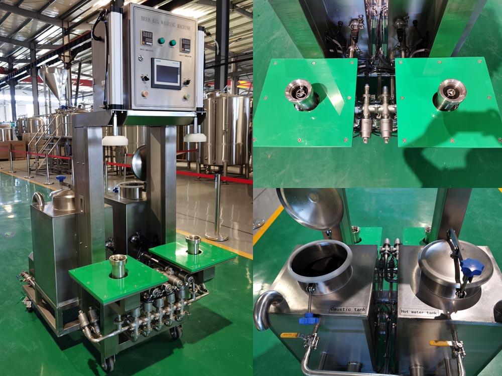 2-Station 2-Tank Auto Keg Rinser | TianTai® 2-150HL brewery equipment ...