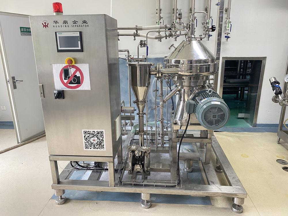 500L-1000L/Hr Disk Centrifugal Beer Separator