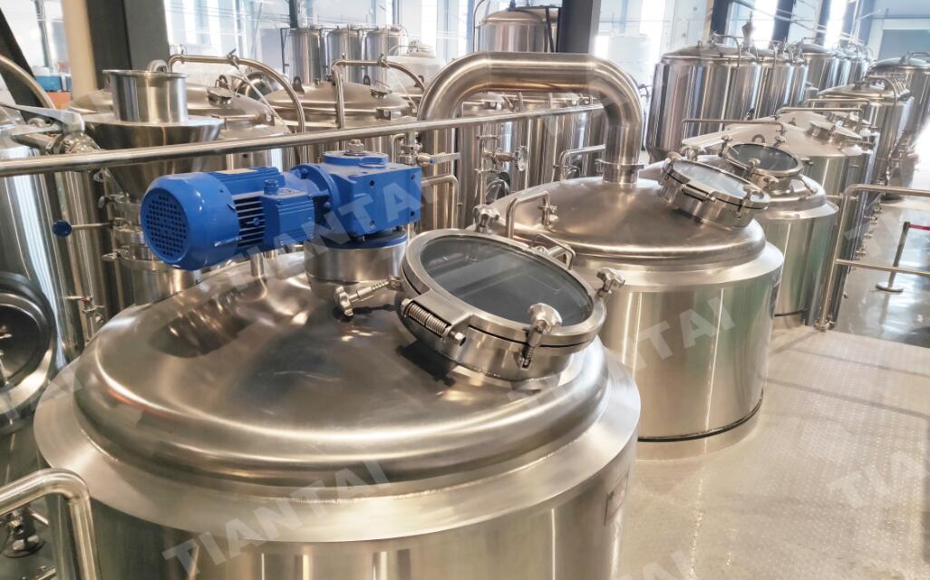 10HL Draft beer machine ready for delivery | TianTai® 2-150HL brewery ...