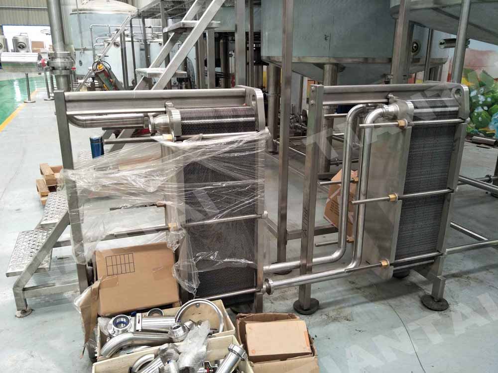 Two stage heat exchanger | TianTai® 2-150HL brewery equipment for sale